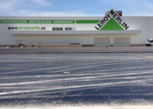 Parking deck waterproofing at Leroy Merlin Majadahonda