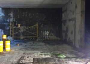 WATER TANK AGAINST FIRE IN LEROY MERLIN BUILDING