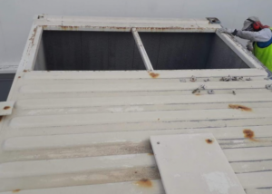 ANTICORROSIVE TREATMENT EN METAL CONTAINER OF A INDUSTRIAL POWER GENERATOR GROUP