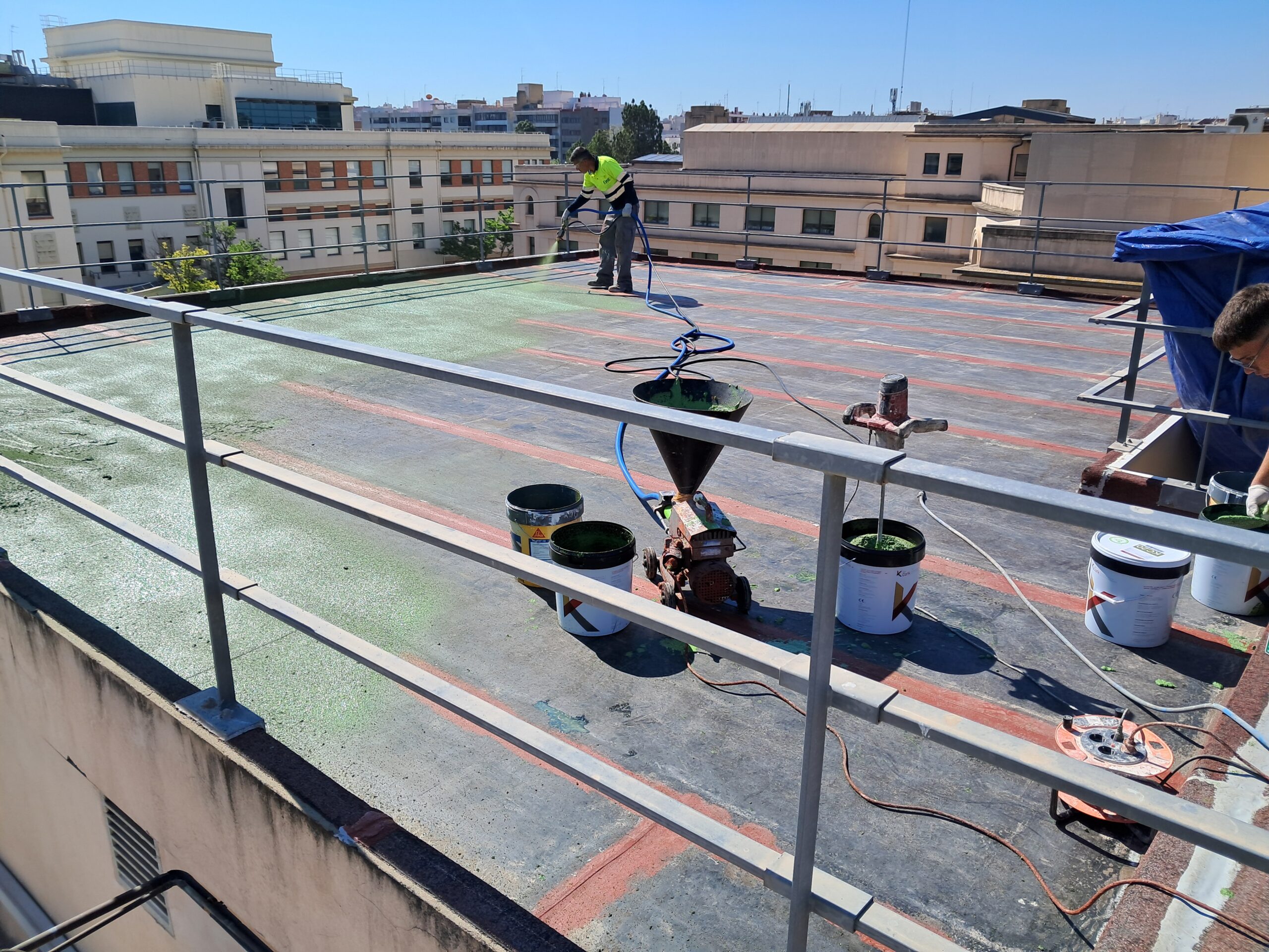 Proyección en terraza
